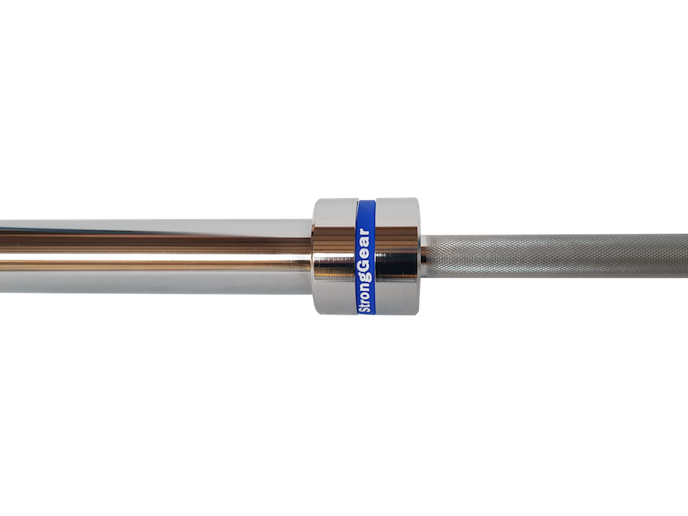 Chromovaný povrch osy Deadlift bar - Chromovaný povrch