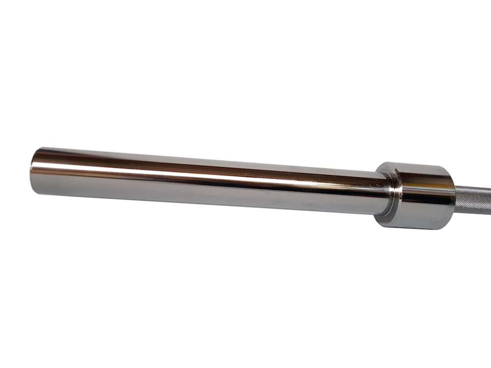Chromovaný povrch osy Squat bar - povrch