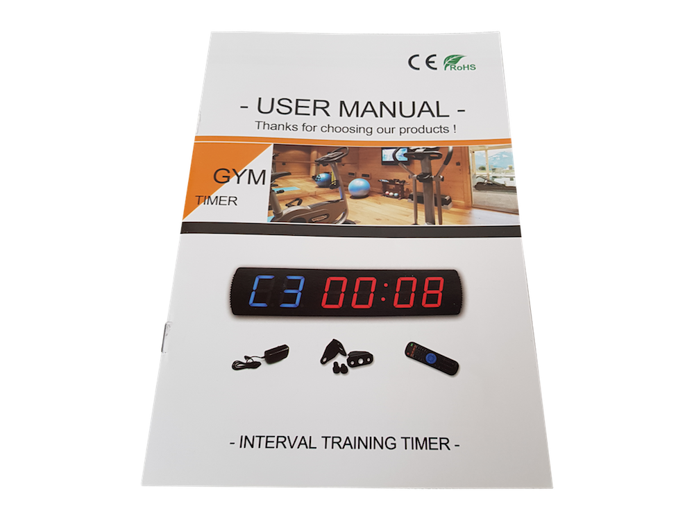 Manuál Gym timer - manuál